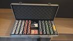 Pokerset met alu-koffer (geen plastiek, wel klei/clay!!), Enlèvement ou Envoi, Comme neuf