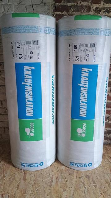 Lot de 2 rouleaux d'isolation Knauf 18 cm, Enlèvement, Neuf, Laine de verre, 12 cm ou plus