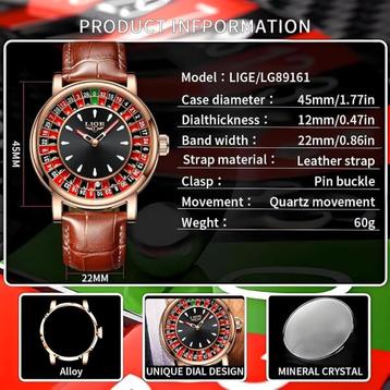  ROULETTE HORLOGE – GOK OP STIJL beschikbaar voor biedingen