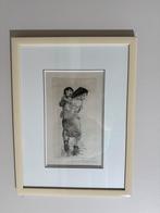 Burijngravure “Havenmeisje” – Gustaaf De Bruyne (1954), Antiek en Kunst, Ophalen