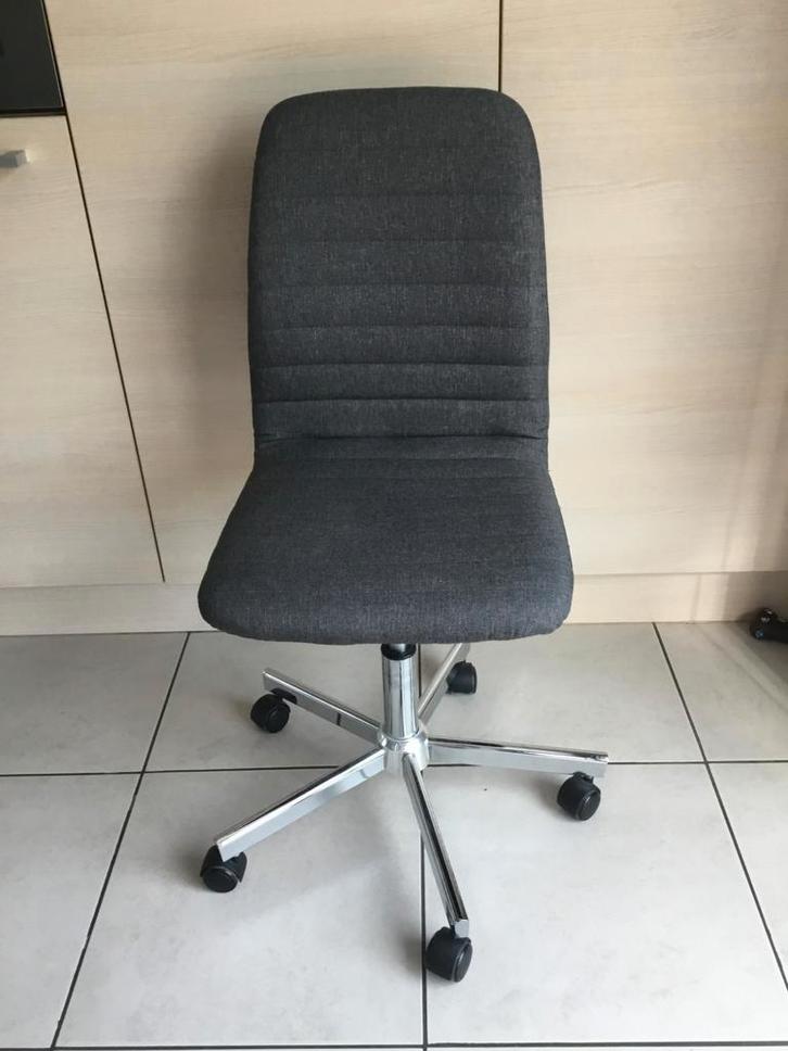 Mooie grijze bureaustoel, Maison & Meubles, Chaises de bureau, Chaise de bureau, Enlèvement ou Envoi