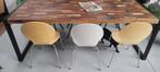 8 stoelen eettafel, Huis en Inrichting, Tafels | Eettafels, Ophalen, Gebruikt, 50 tot 100 cm, 50 tot 100 cm