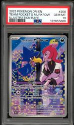 Team Rocket's Murkrow [IR] PSA 10 200/182 Destined Rivals, Hobby en Vrije tijd, Verzamelkaartspellen | Pokémon, Ophalen of Verzenden