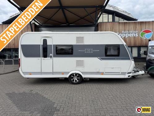 Hobby De Luxe 490 KMF 2016 Mover,Tent,Luifel!, Caravans en Kamperen, Caravans, tot en met 5, 1250 - 1500 kg, Treinzit, Hobby, Vast bed