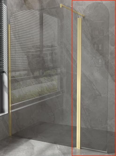 Beweegbare Zijwand, Sanitair, Goud, 35cm, 8mm, NANO, Boyd, Maison & Meubles, Accessoires pour la Maison | Autre, Neuf, Enlèvement ou Envoi