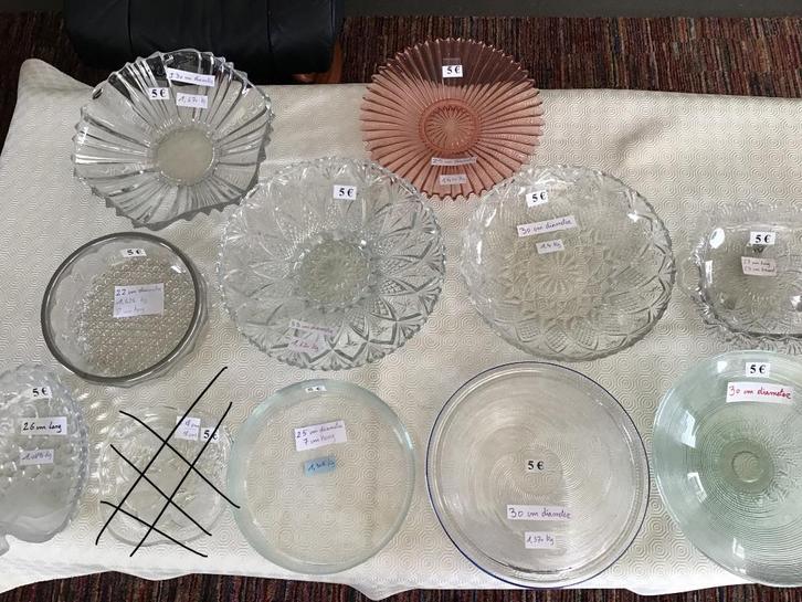 10 magnifiques bols en verre pour seulement 5 euros par bol, Maison & Meubles, Cuisine | Vaisselle, Comme neuf, Enlèvement ou Envoi