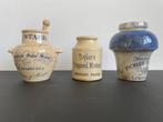 3 antieke Engelse mosterdpotjes:, Antiquités & Art, Enlèvement ou Envoi