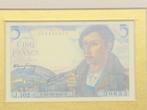 5 Francs biljet (Banque de France, 23-12-1943), Postzegels en Munten, Ophalen of Verzenden, Frankrijk, Los biljet