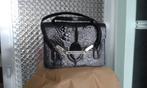 SUPERBE SAC A MAIN EN CUIR CROCO NOIR, Ophalen of Verzenden, Zo goed als nieuw, Zwart, Overige typen