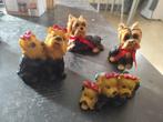 TE KOOP: 4 Decoratieve beeldjes van yorkshire terrier, Ophalen, Zo goed als nieuw, Dier
