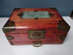 Boîte à bijoux chinoise en bois, Antiquités & Art, Enlèvement ou Envoi