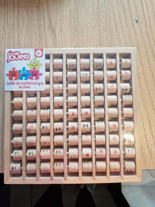 Houten Wiskundetafels (x2) - Educatief Speelgoed, Hobby en Vrije tijd, Gezelschapsspellen | Bordspellen, Nieuw, Ophalen of Verzenden