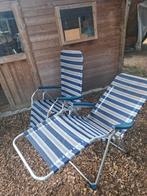 2 kampeer ligstoelen, Caravans en Kamperen, Ophalen, Gebruikt, Campingstoel