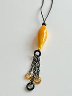 Long collier Et Le Bijou Créa La Femme, Handtassen en Accessoires, Kettingen, Geel, Ophalen of Verzenden, Zo goed als nieuw, Met edelsteen