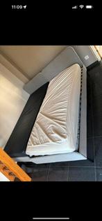 2 slatum bedden grijs ikea 90x200, Huis en Inrichting, Slaapkamer | Boxsprings, Ophalen, Zo goed als nieuw, Grijs