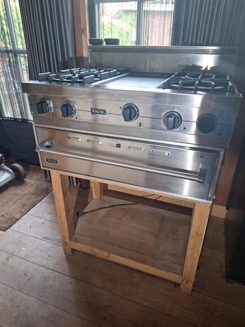 Viking professional fornuis met warmhoudlade.  beschikbaar voor biedingen