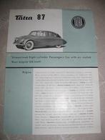 159 Tatra 87 brochure, Enlèvement ou Envoi, Utilisé