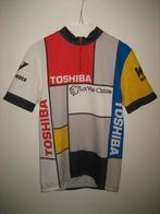 Toshiba La Vie Claire wielershirt vintage shirt maat L, Fietsen en Brommers, Fietsaccessoires | Fietskleding, Dames, Ophalen of Verzenden