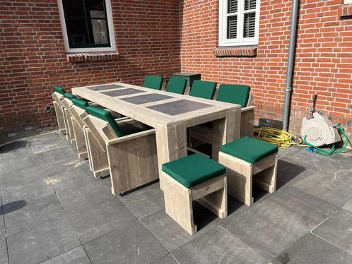 Steigerhout tuinset set stoelen en bank GRATIS KRUKJE, Tuin en Terras, Tuinsets en Loungesets, Nieuw, Loungeset, Steigerhout, Bank