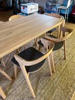 Ethnicraft - tafel en 6 stoelen BOK collectie, Ophalen, Nieuw