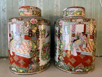 Chinese gemberpotten, Ophalen, Overige kleuren, Aardewerk of Porselein, Zo goed als nieuw