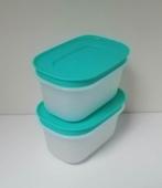 Tupperware™ « Diepvriezerdoos Igloo » 170 ml x 2 - blauw, Verzenden, Nieuw, Wit, Bus of Trommel