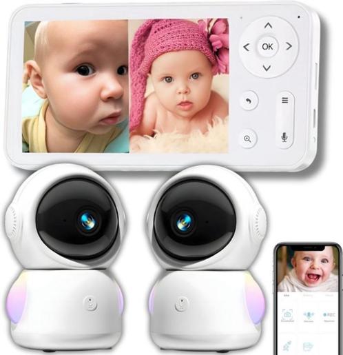 babyfoon met 2 camera's, monitor én app, Kinderen en Baby's, Babyfoons, Zo goed als nieuw, 250 meter of meer, Camera, Digitaal