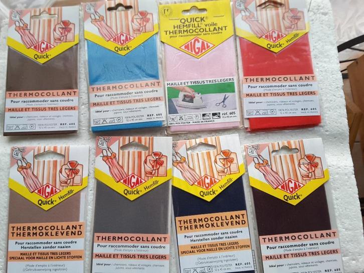 strijkstof voor zeer lichte stoffen 12 x 45 cm Nigal, Hobby en Vrije tijd, Stoffen en Lappen, Nieuw, Polyester, Minder dan 30 cm