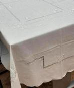 XL Tafelkleed + 8 servetten Kant Ovaal Floweral geborduurd, Ophalen of Verzenden, Nieuw, Ovaal, Binnen