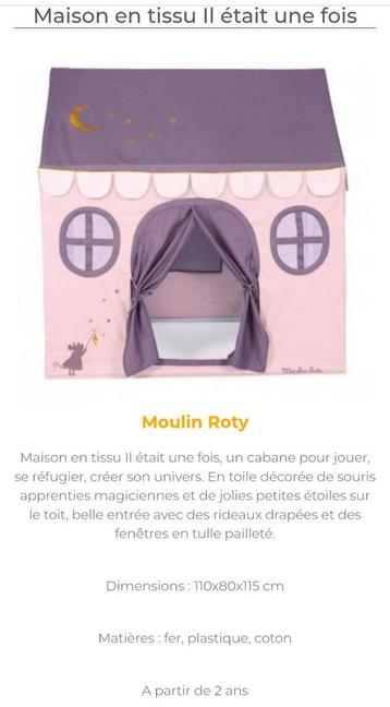 Maison en tissu moulin roty, Enlèvement ou Envoi, Neuf