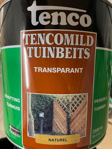 Tenco transparante beits naturel 2,5liter