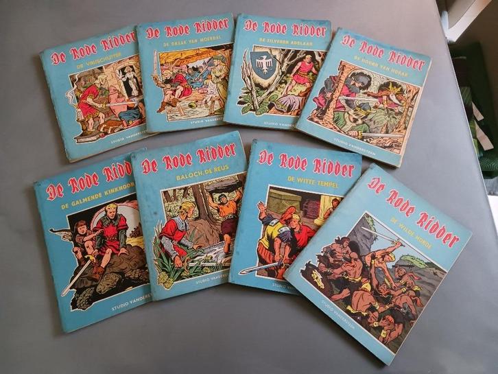 De Rode Ridder 8x1ste druk, redelijke staat, nrs. 5 naar 21., Boeken, Stripverhalen, Gelezen, Meerdere stripboeken, Ophalen of Verzenden