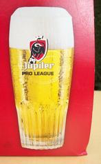 3 Jupiler-glazen Pro League, Ophalen of Verzenden, Zo goed als nieuw, Bierglas