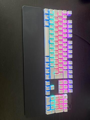 Clavier steelseries apex 7 full black + touche blanche, Enlèvement, Comme neuf