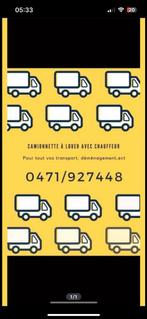 Transport / livraison /moto / déménagement, Autos, Camionnettes & Utilitaires, Achat, Particulier
