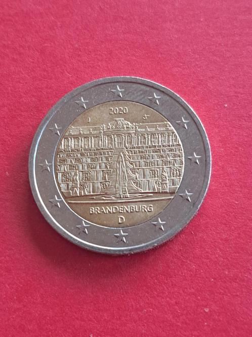 2020 Duitsland 2 euro Brandenburg J Hamburg, Postzegels en Munten, Munten | Europa | Euromunten, Losse munt, 2 euro, Duitsland