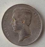 pièce d'argent 2 Fr ALBERT ROI DES BELGES 1911, Timbres & Monnaies, Monnaie en vrac, Argent, Argent, Envoi
