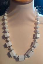 ketting wit, Bijoux, Sacs & Beauté, Colliers, Enlèvement ou Envoi, Blanc
