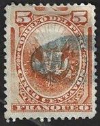 1 Postzegel Peru 1886 Zon of wapenschild, Postzegels en Munten, Ophalen of Verzenden, Gestempeld, Zuid-Amerika