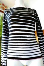 creatief zwart wit Vintage trui, Vêtements | Femmes, Taille 42/44 (L), Enlèvement ou Envoi, Ouiounon Paris, Porté