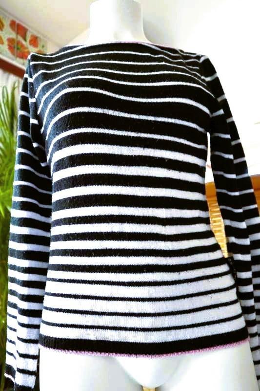 creatief zwart wit Vintage trui, Vêtements | Femmes, Pulls & Gilets, Porté, Taille 42/44 (L), Noir, Enlèvement ou Envoi