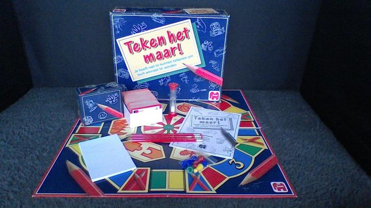 STOPZETTING VERZAMELING teken het maar, Hobby en Vrije tijd, Gezelschapsspellen | Bordspellen, Gebruikt, Ophalen of Verzenden
