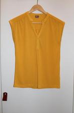 Top | Blouse WTG jaune ocre translucide S, WTG, Geel, Ophalen of Verzenden, Zo goed als nieuw