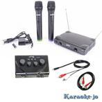 Complete karaoke mixer set met 2 draadloze UHF microfoons, Nieuw, Mixer, Ophalen of Verzenden