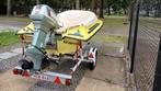 Motorbootje + trailer, Watersport en Boten, Speedboten, Ophalen, Gebruikt, Overige brandstoffen, Minder dan 70 pk