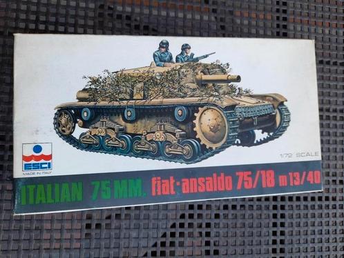 FIAT-ANSALDO 75/18 ITALIAN 75mm TANK kit *NEW*, Hobby en Vrije tijd, Modelbouw | Auto's en Voertuigen, Nieuw, Tank, Ophalen