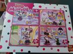 4 Puzzels Minnie Mouse 4+, Kinderen en Baby's, Speelgoed | Kinderpuzzels, 10 tot 50 stukjes, 4 tot 6 jaar, Ophalen of Verzenden