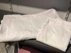 Magnifique drap + 2 taies, Enlèvement ou Envoi, Comme neuf, Autres types, Blanc