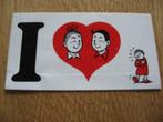 I Love Suske & Wiske 12 x 6,5 cm Sticker, Verzamelen, Ophalen of Verzenden, Suske en Wiske, Nieuw, Plaatje, Poster of Sticker