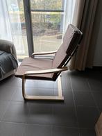 Zetel met voetbankje, Ophalen, Zo goed als nieuw, Hout